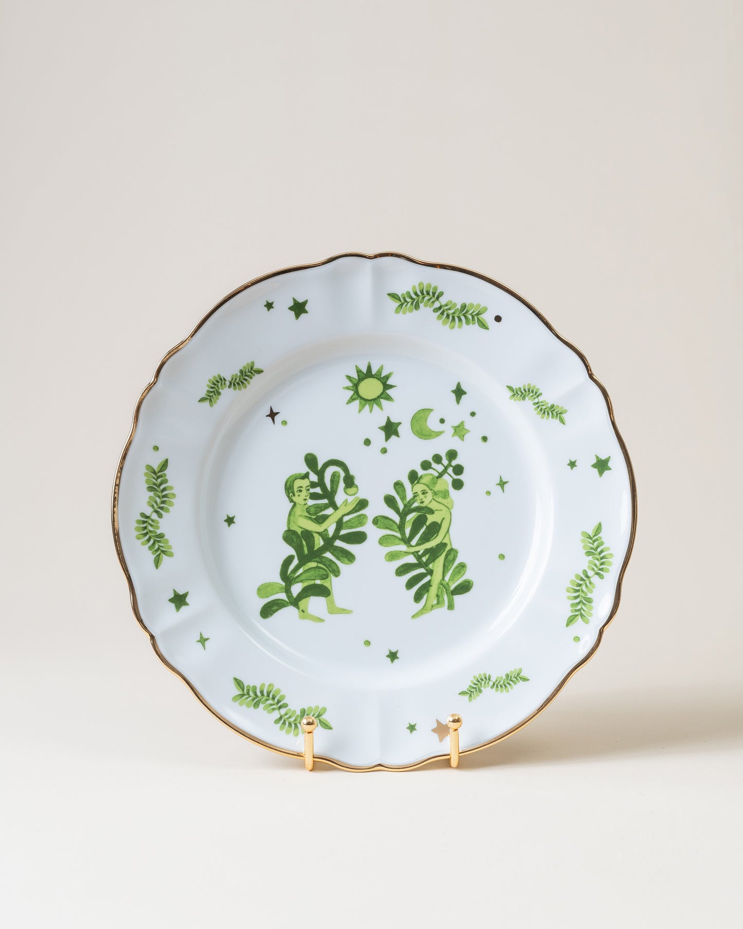 Dinner Plate/Man Women Green D26.5cm