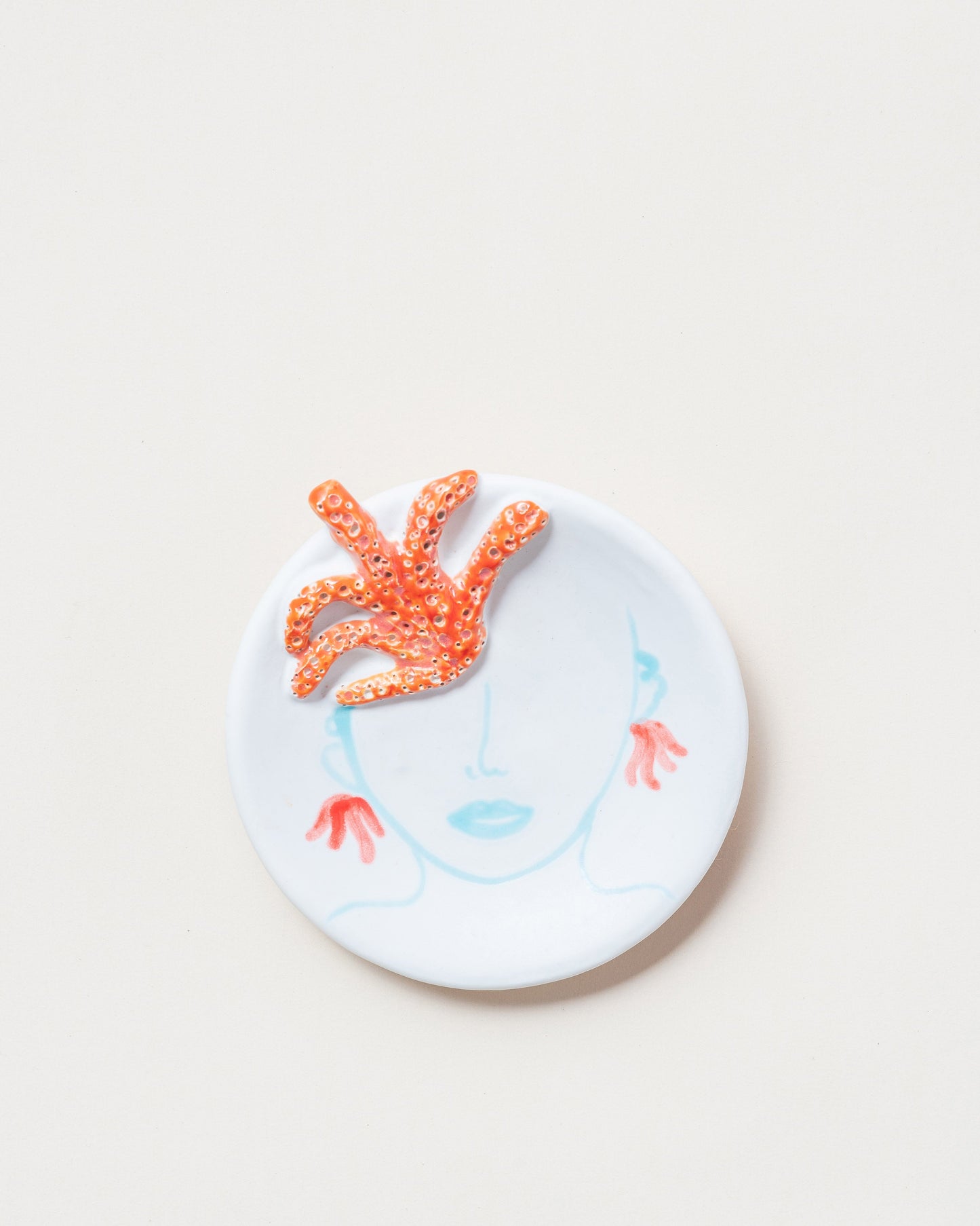 Corallina Coral Plate D14cm