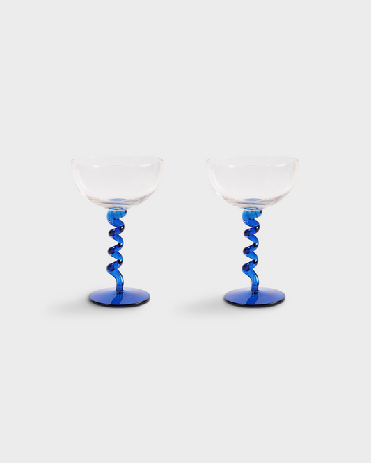 2 Set Blue Coupe Spiral