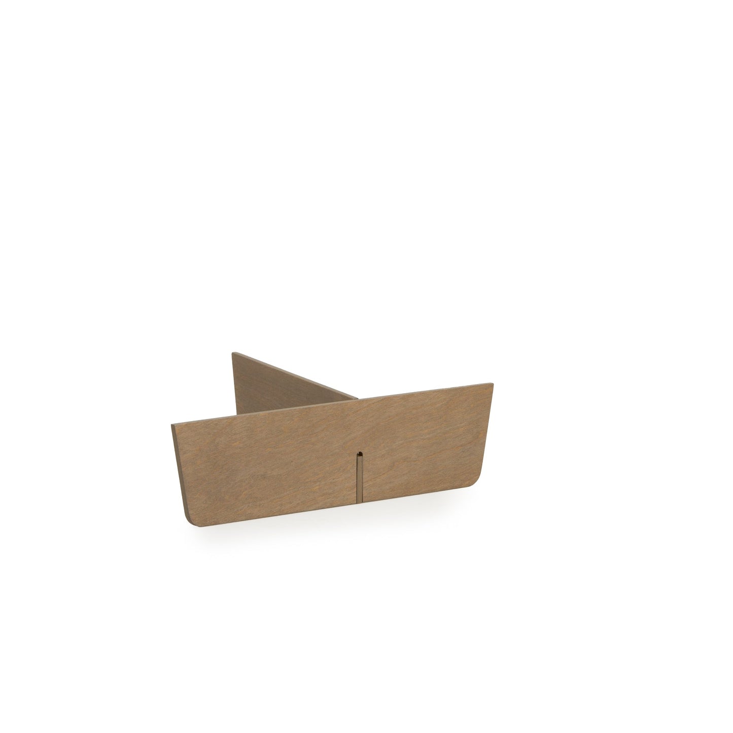 Front of Tissue & Remote Control Holder Basket Dividers - Pale Grey.