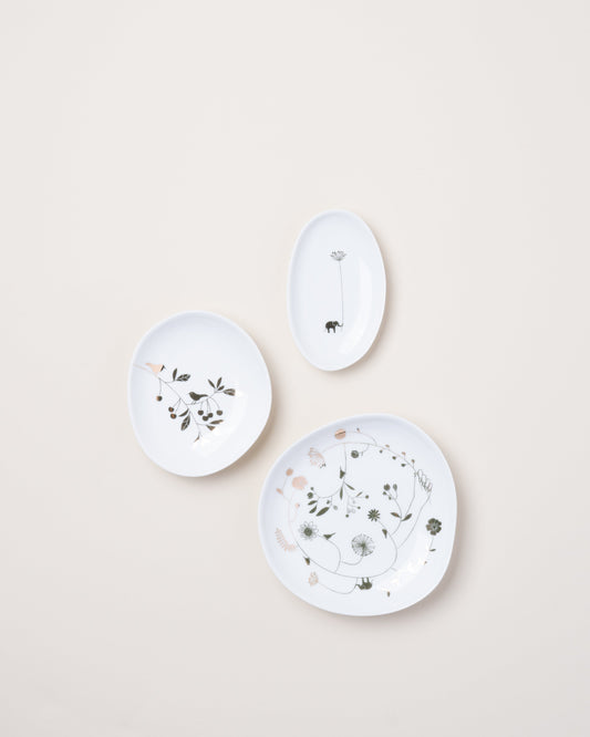 Wonderland Bowl Set 'Flowers'