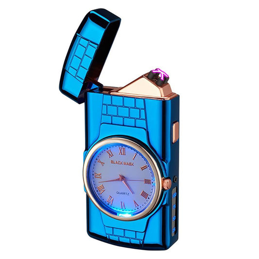 Electric Arc Lighter Windproof Cigarette Lighter Watch Gift for Men