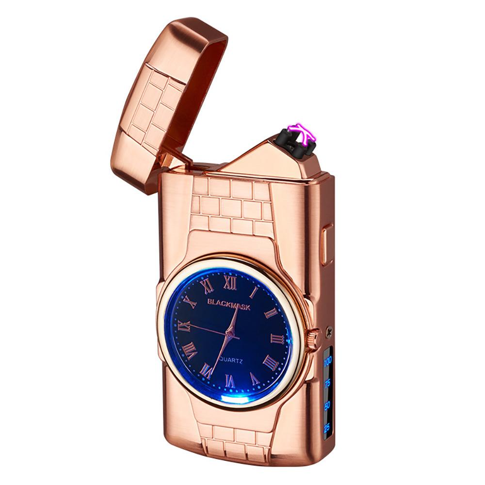 Electric Arc Lighter Windproof Cigarette Lighter Watch Gift for Men