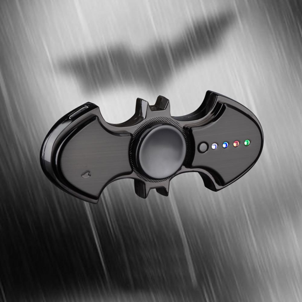 Batman Fidget Spinner Lighter USB Rechargeable Lighter Electronic Cigarette Lighter