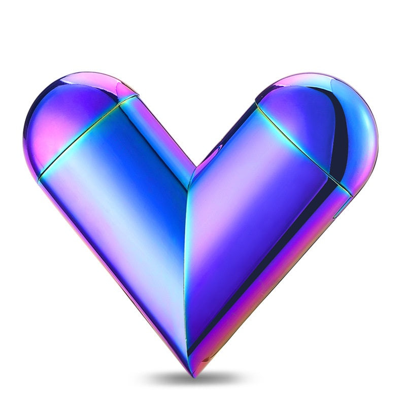 Electric Lighters Arc Lighter USB Rechargeable Lighter Love Projection Lighter