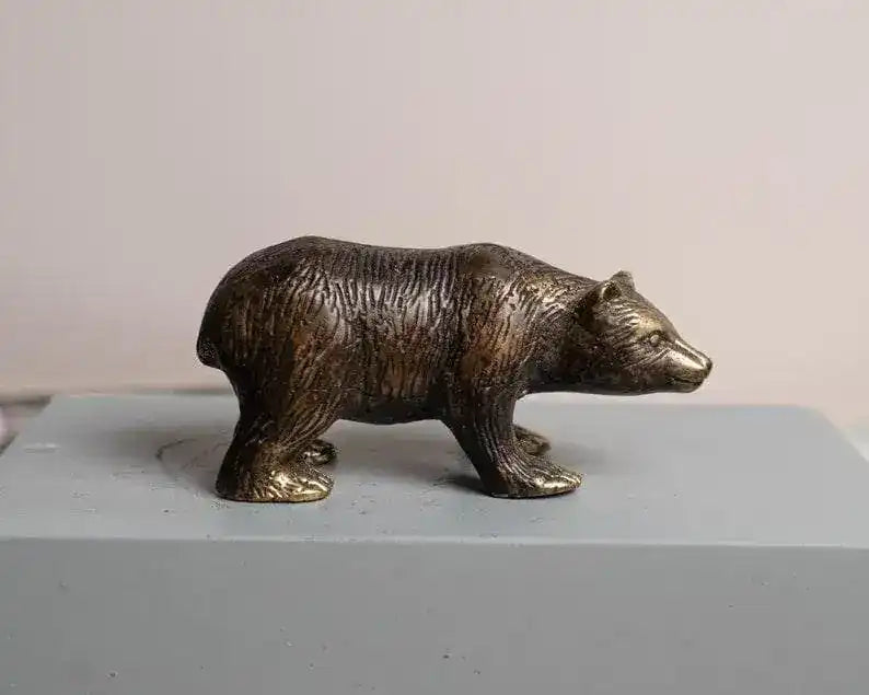 Bronze Bear Miniature Sculpture