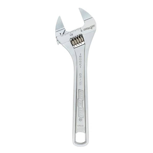6" Extra Slim Jaw Wrench Adjustable Hand Tool, Chrome