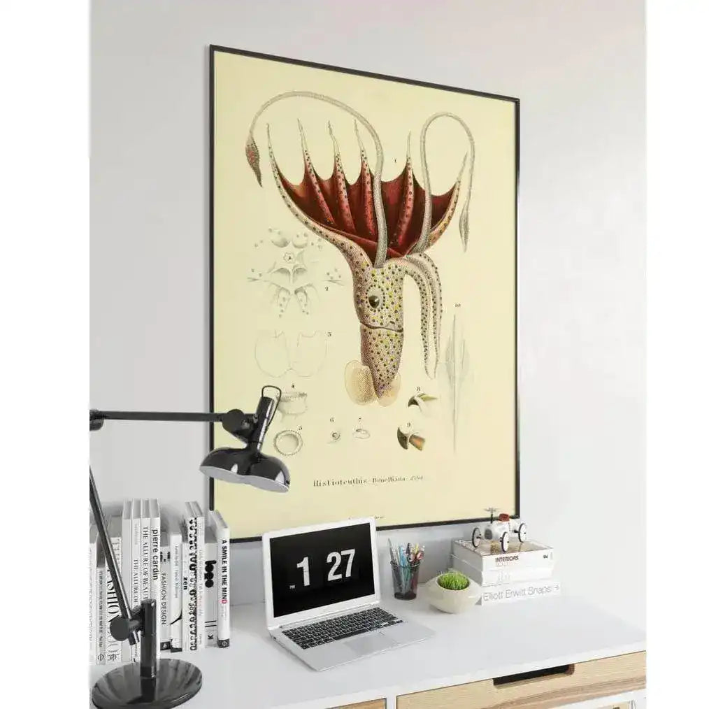 Colorful Squid Life Wall Art Print