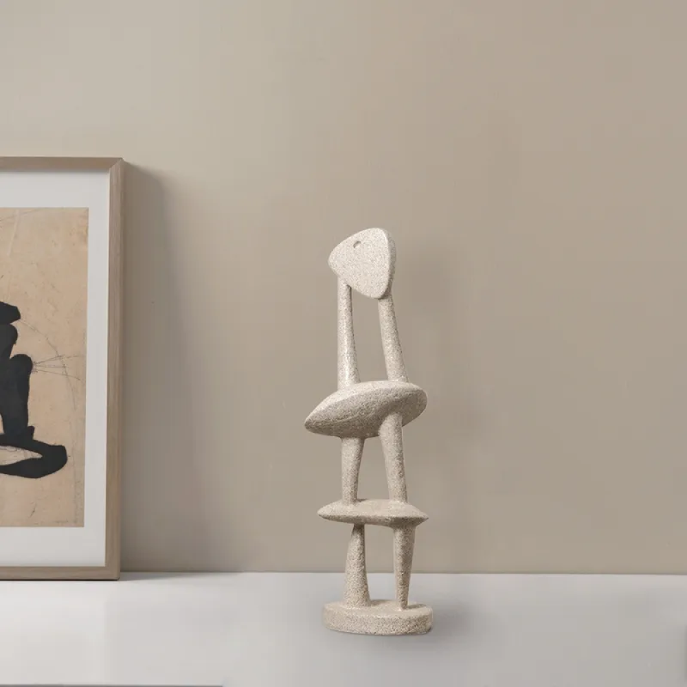 Retro Resin Abstract Sculpture Decorative Art