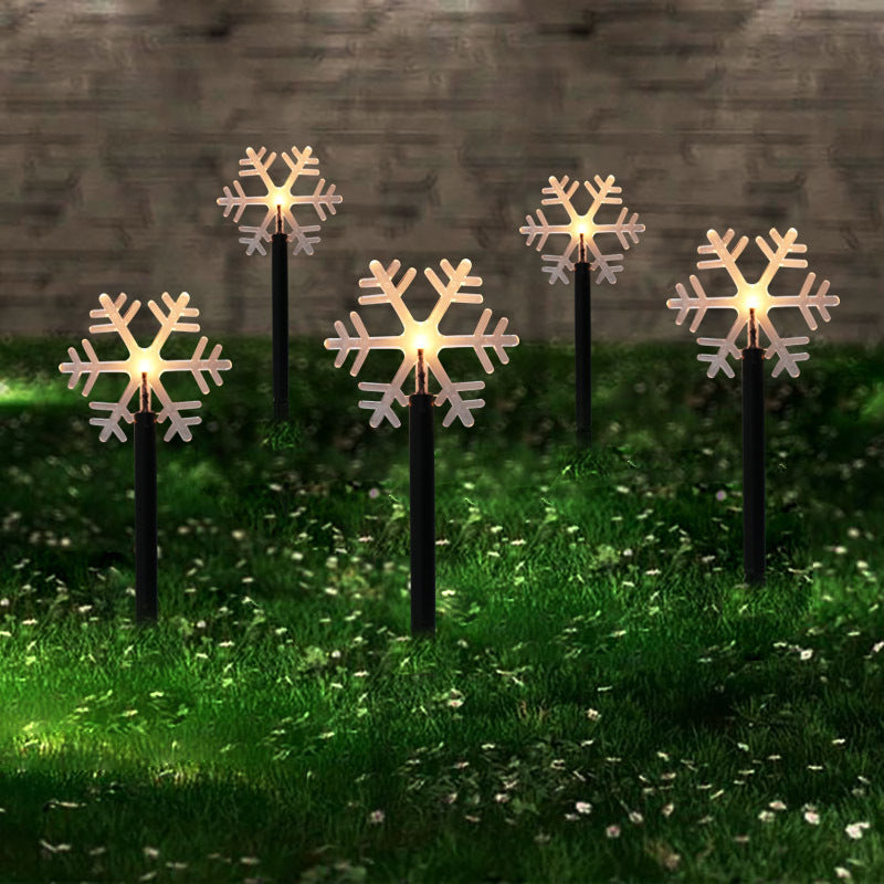 Snowflake Garden Lights Snowflake Lights Outdoor Waterproof Christmas Decor Piece