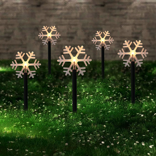 Snowflake Garden Lights Snowflake Lights Outdoor Waterproof Christmas Decor Piece