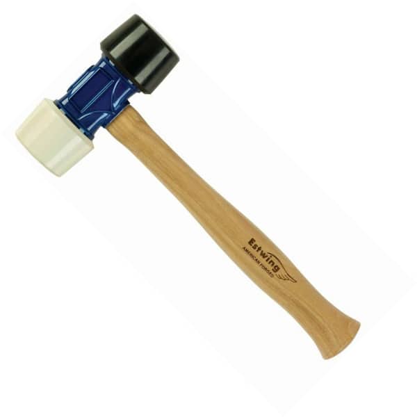24 oz. Double-Face Mallet Hammer Wood Hickory Handle