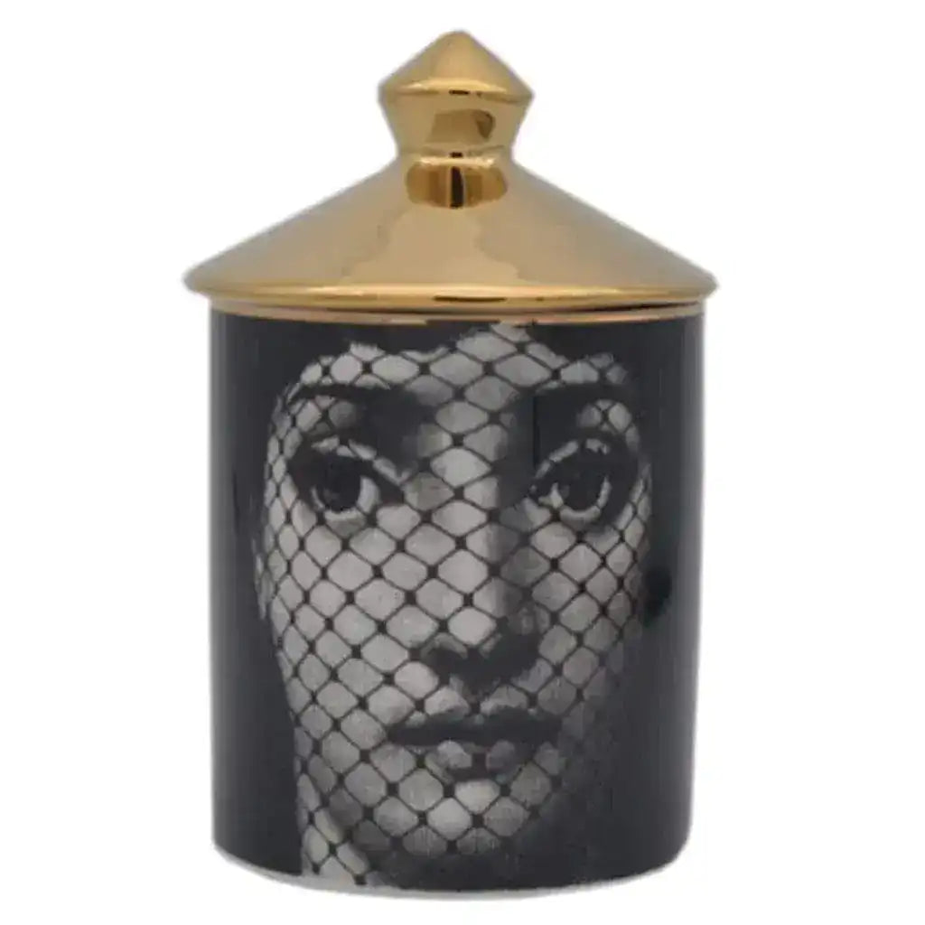 Face Net Lina Cavalieri Ceramic Aromatherapy Candle Jar with Lid