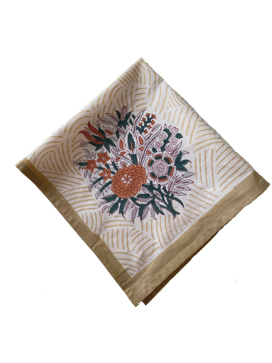 Floret Napkins - Green (Set of 4)
