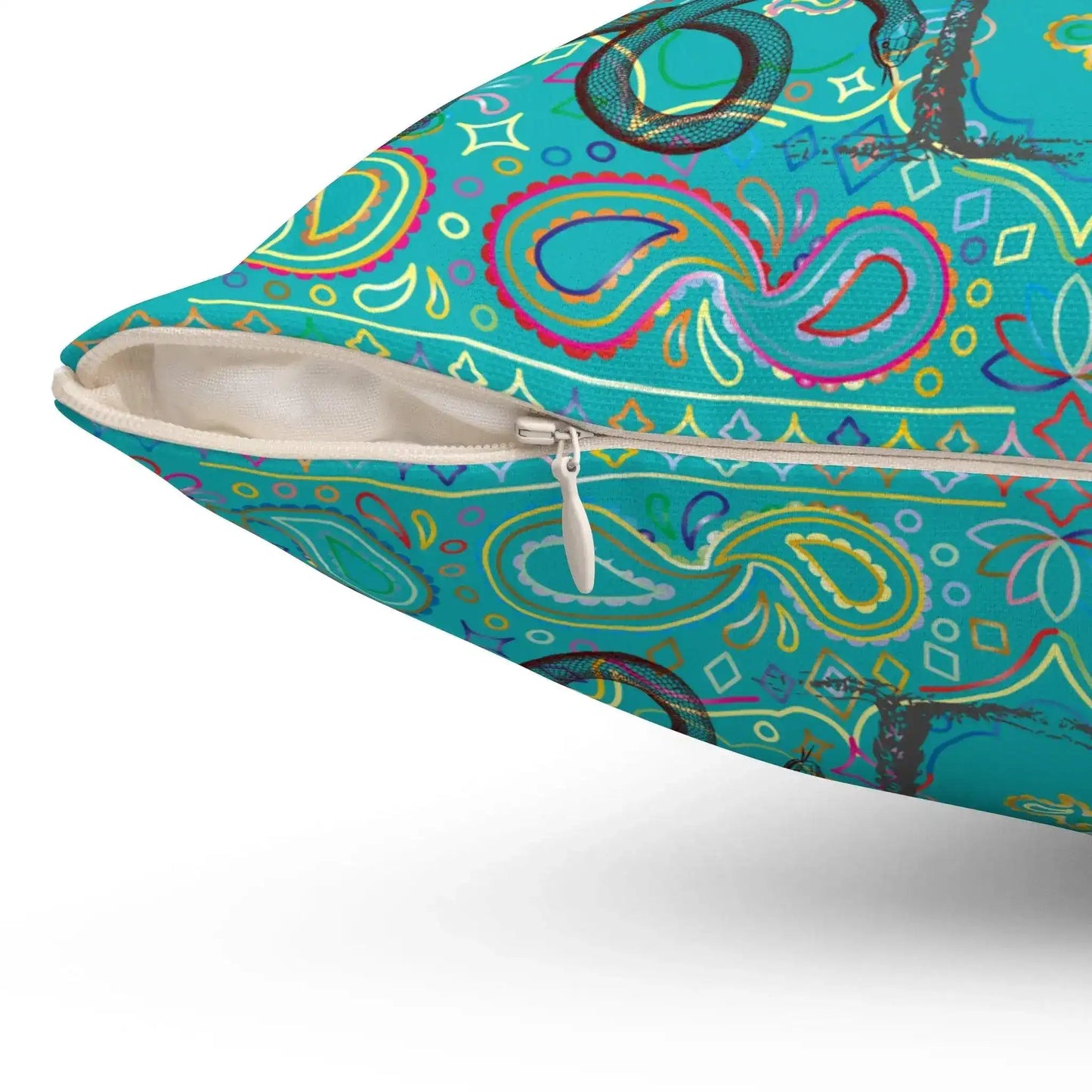 Full Moon Night Palm Trees Throw Pillow - MAIA HOMES