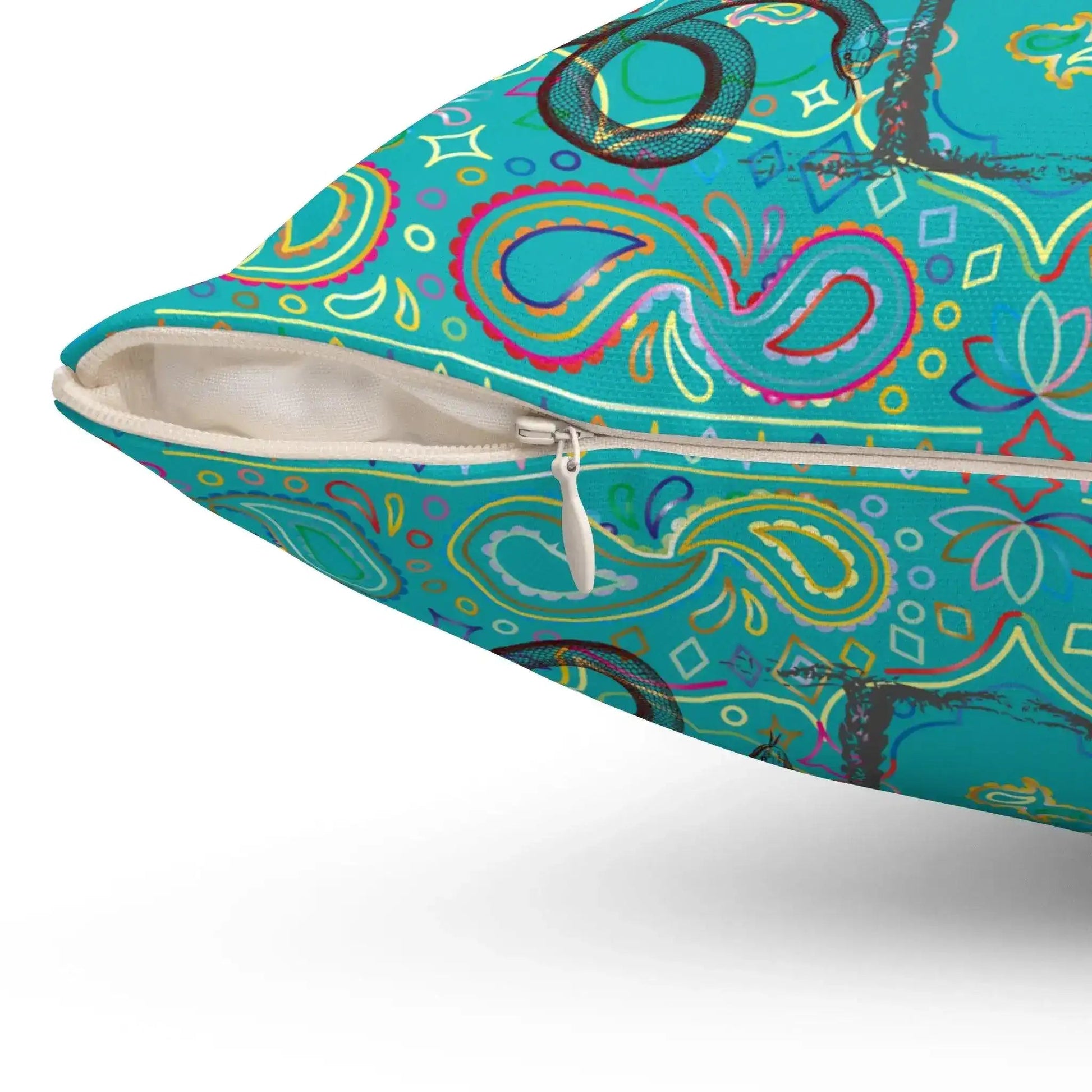 Full Moon Night Palm Trees Throw Pillow - MAIA HOMES