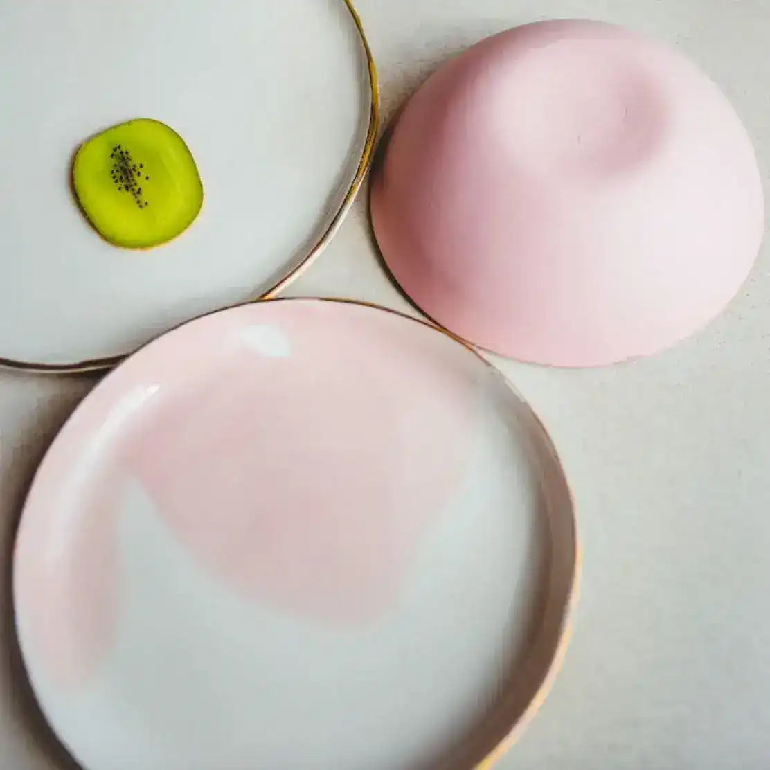 Handmade Porcelain Ombre Pink Tableware
