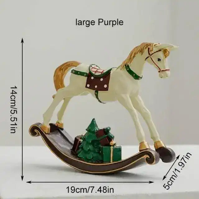 Holiday Decorative Rocking Horse - MAIA HOMES