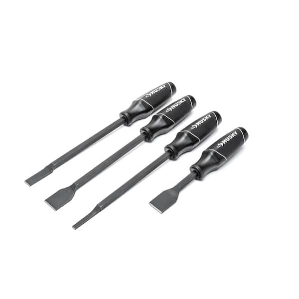 4-Piece Hand Scraper Tool Set Cushion Grip Handle