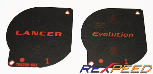 Rexpeed "Evolution" Replacement Gauge Logo (Evo 7/8/9)