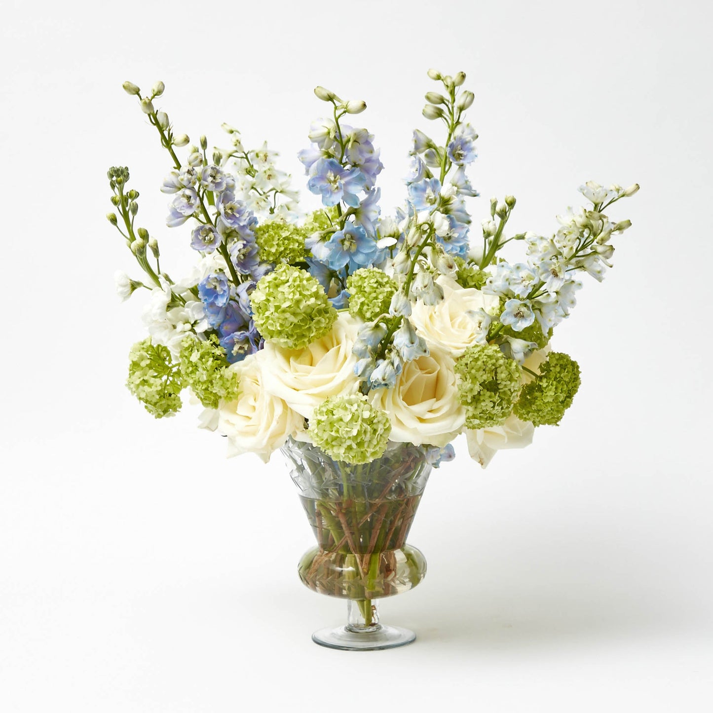 Veronica Engraved Glass Vase