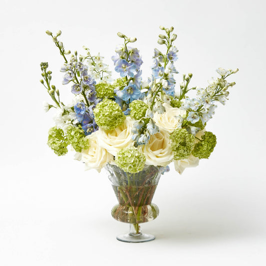 Veronica Engraved Glass Vase