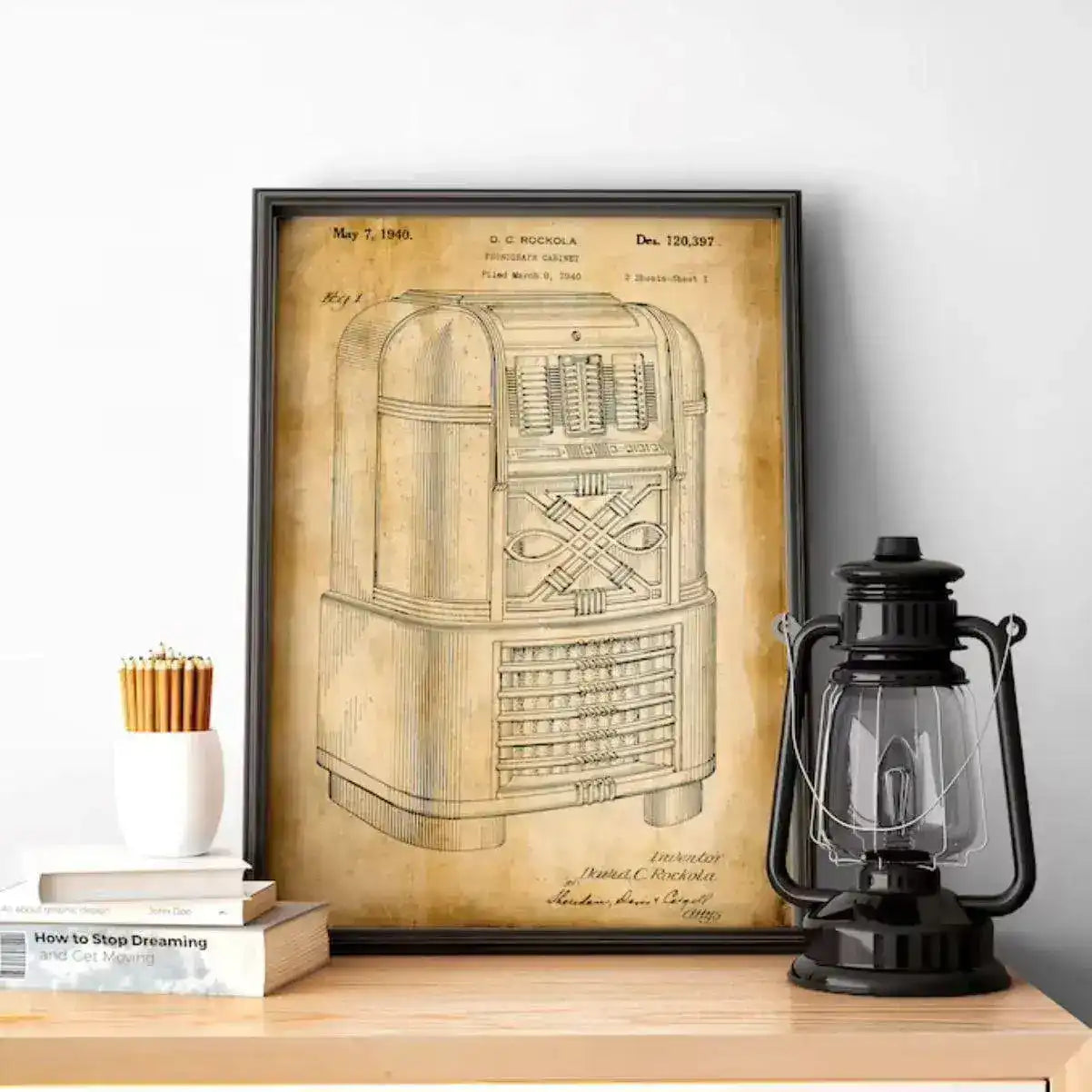 Jukebox Vintage Patent Poster Print