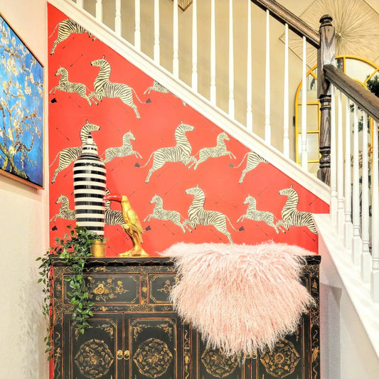 Jumping Zebras Peel and Stick Wallpaper - MAIA HOMES