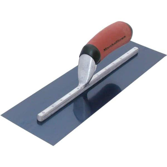 18" x 5" Finishing Trowel Handle Concrete Tool, Blue Steel