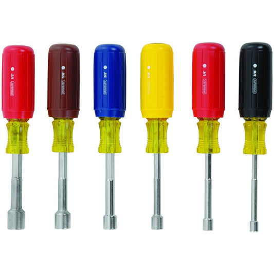 Proto Tools 62-541 VINYL GRIP NUT DRIVER SAE SET - 6 PIECE
