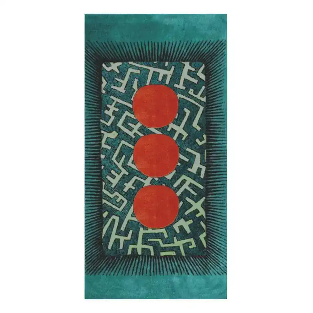 Modern Oriental Maze Bath Towel - MAIA HOMES