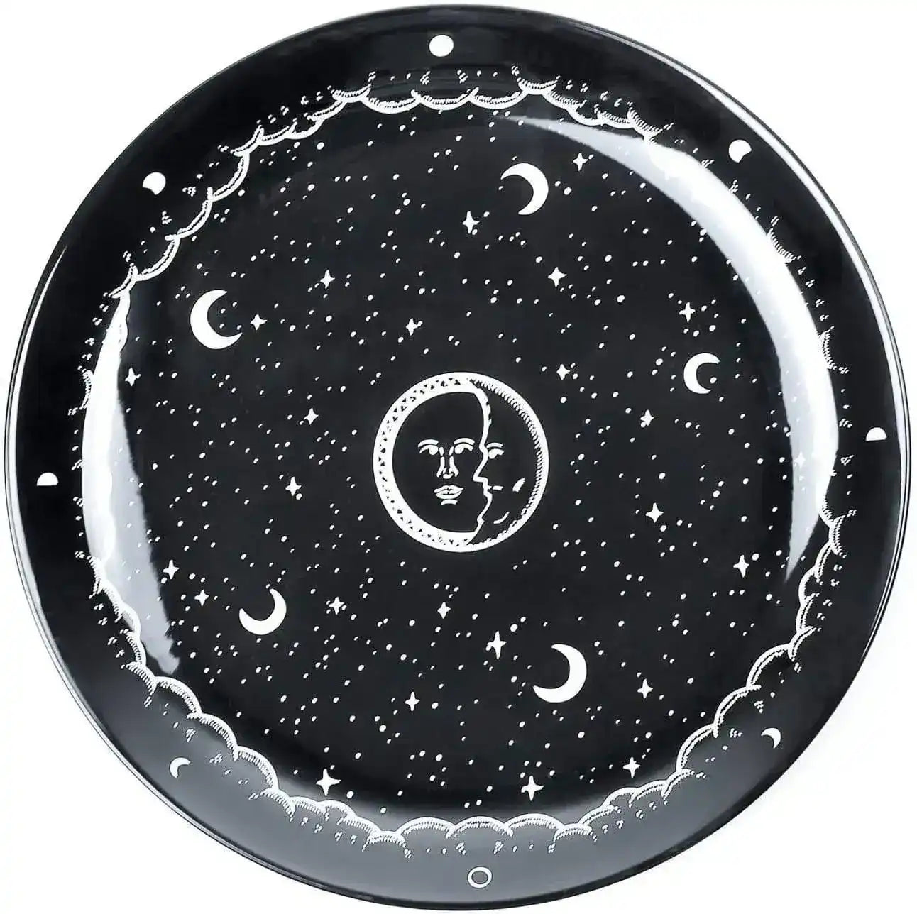 Noir Midnight Sky Porcelain Plate - MAIA HOMES