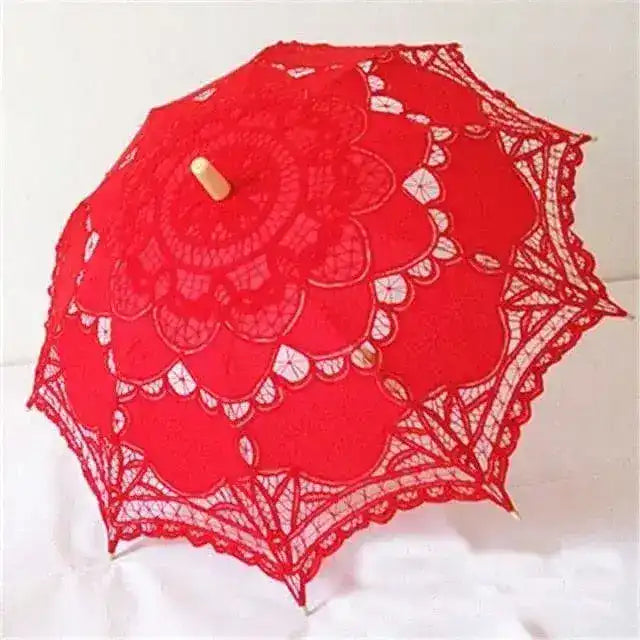 Parasol Elegant Lace Embroidered Umbrella - MAIA HOMES