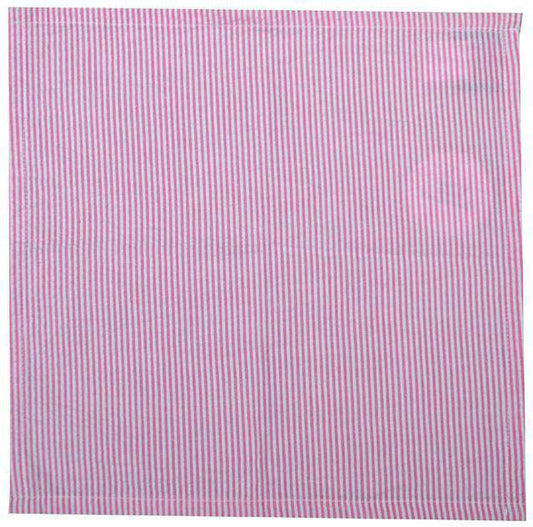 Pink Seersucker Pocket Square by Just Madras - Country Club Prep