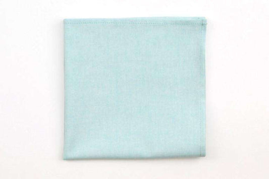 Teal Chambray Pocket Square by High Cotton - Country Club Prep