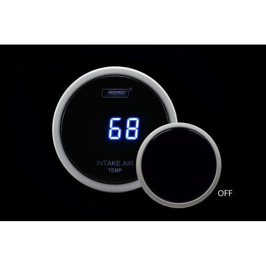 Prosport 52mm Blue Intake Temperature Gauge - Universal