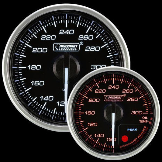 Prosport 52mm Supreme Electrical Oil Temperature Gauge - Amber/White - Universal