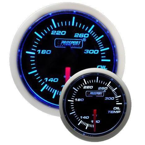Prosport Performance 52mm Electrical Oil Temperature Gauge - Blue/White - Universal