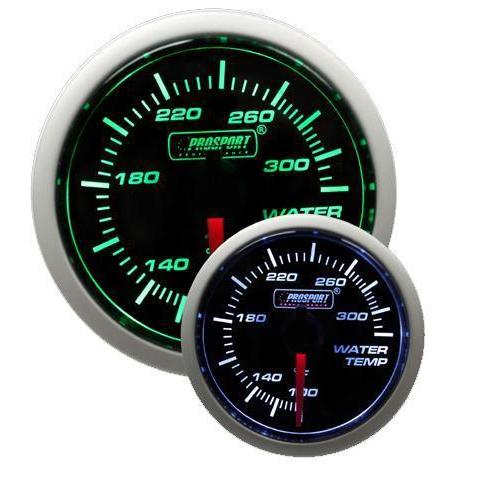 Prosport Performance 52mm Water Temp Gauge - Green/White - Universal
