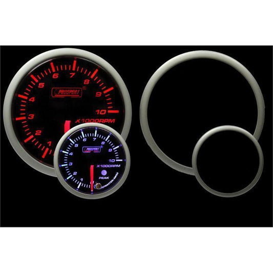 Prosport Premium Series 52mm Tachometer - Amber/White - Universal