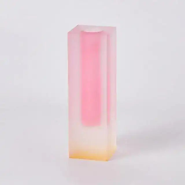 Rainbow Pillar Glass Bud Vase - MAIA HOMES