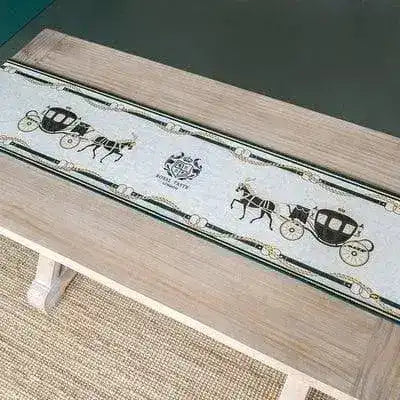 Royal Horse Carriage Printed Table Runner - MAIA HOMES
