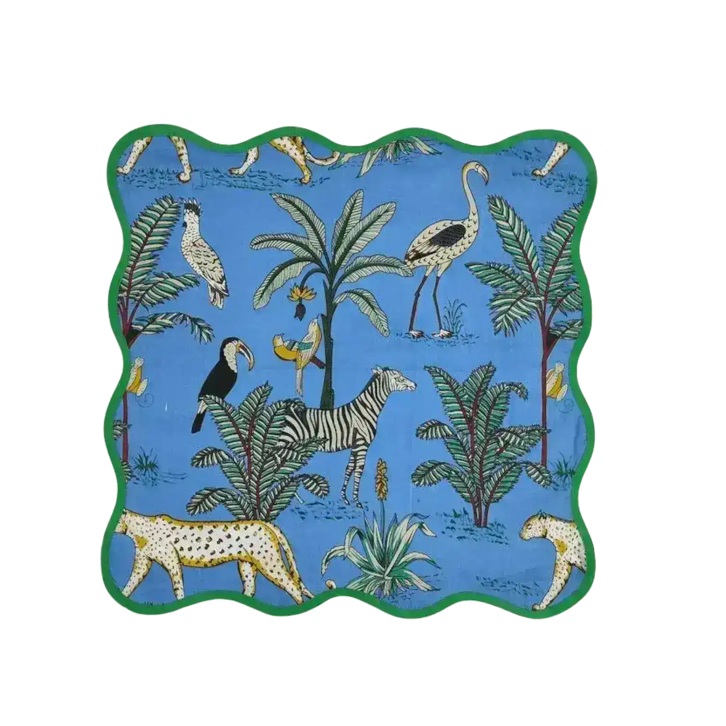 Safari Scalloped Cotton Napkins