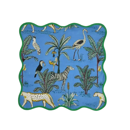 Safari Scalloped Cotton Napkins