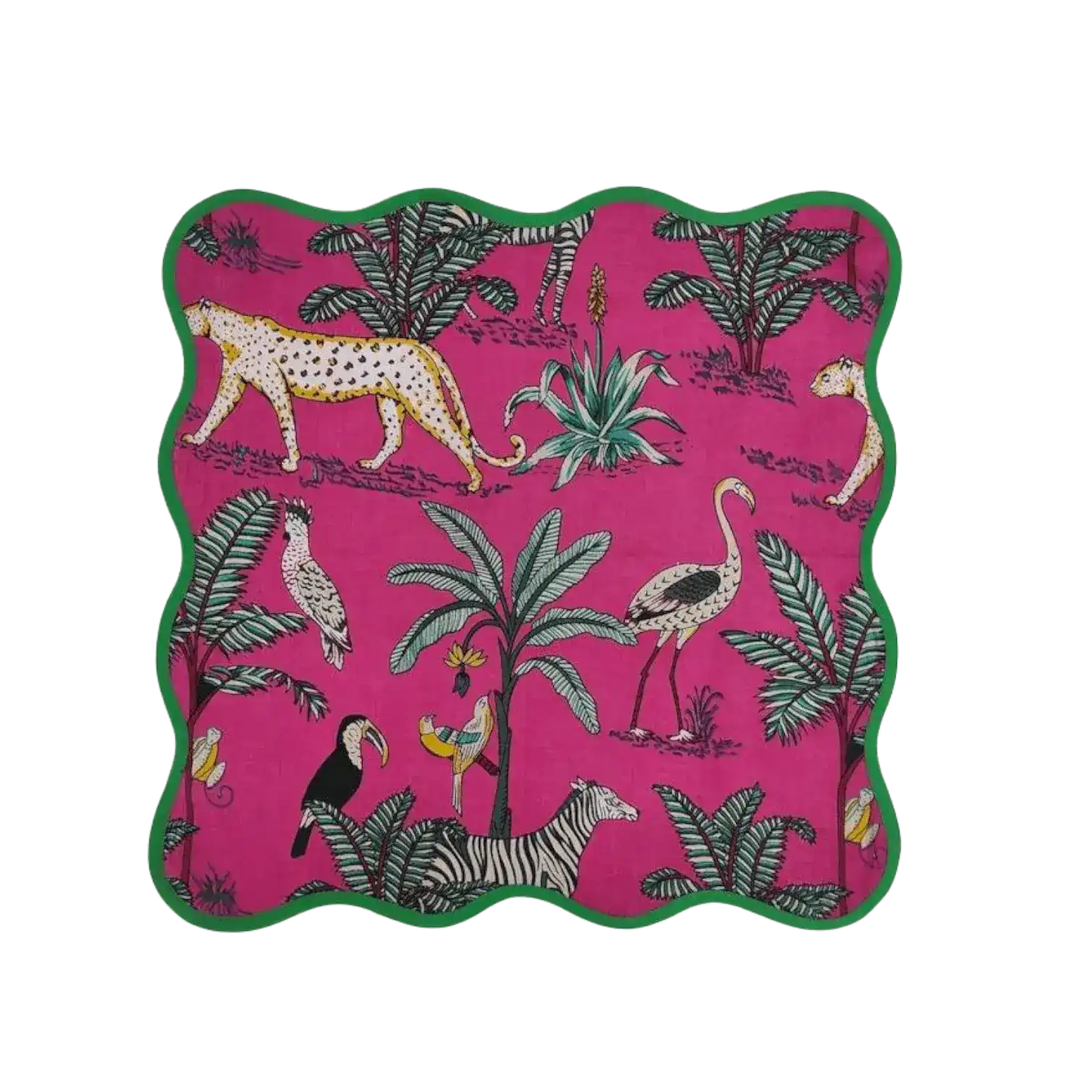 Safari Scalloped Cotton Napkins