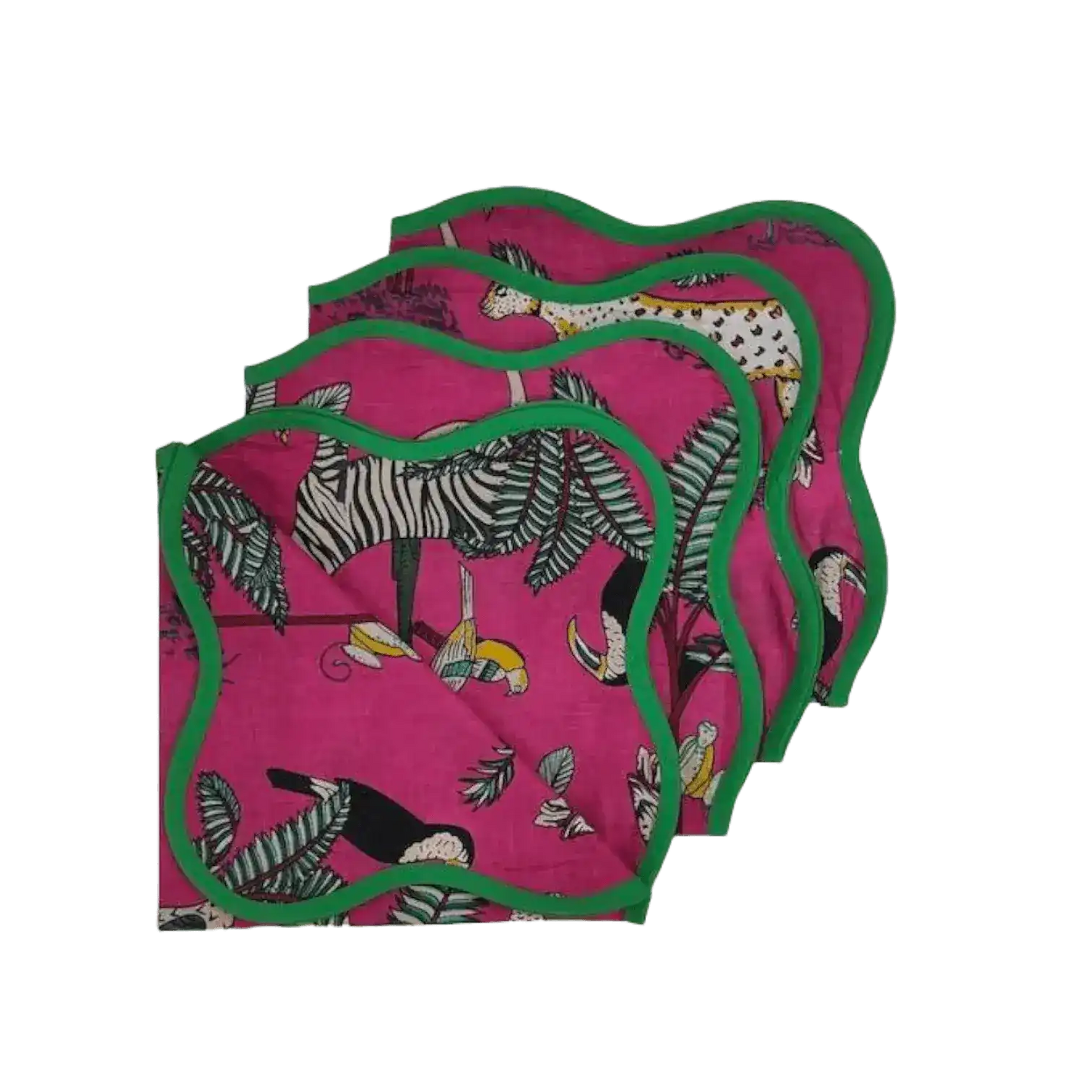 Safari Scalloped Cotton Napkins