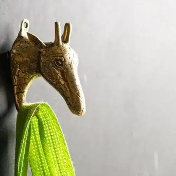 Solid Brass Giraffe Wall Hook