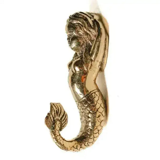 Solid Brass Mermaid Wall Hook - MAIA HOMES