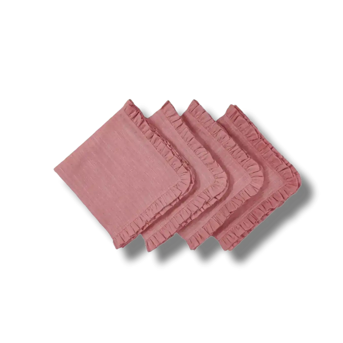Square Linen Ruffle Napkins