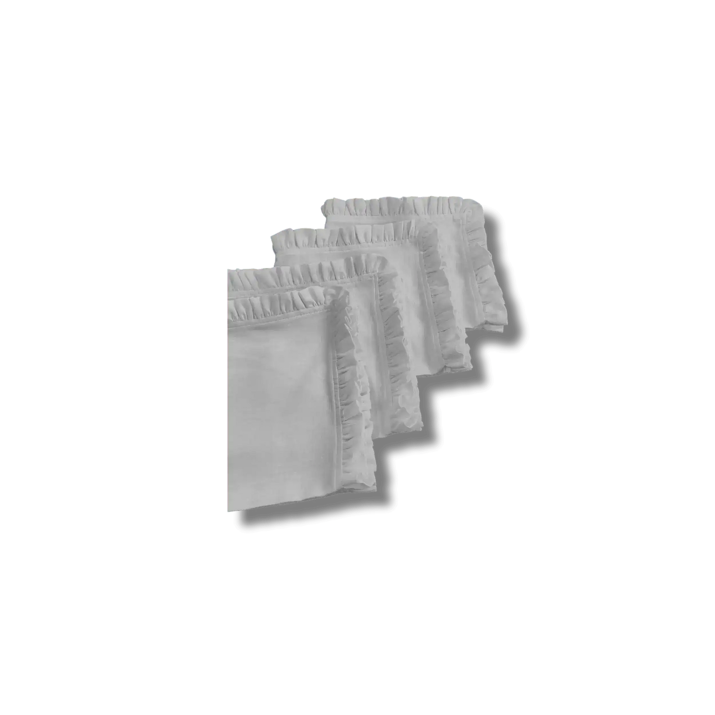 Square Linen Ruffle Napkins